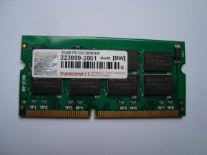 Памет за лаптоп SDRAM 512MB Transcend PC133